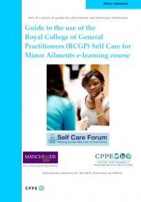 Guide published to help pharmacy make the most of the RCGP e-learning course on self care for minor ailments